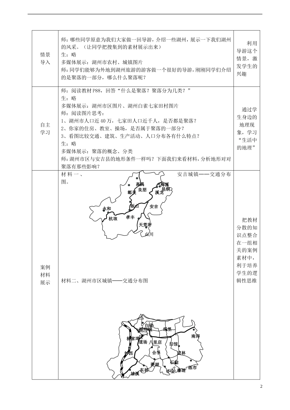 高中地理第四章自然环境对人类活动的影响4.1地形对聚落分布的影响教案湘教版必修1_第2页