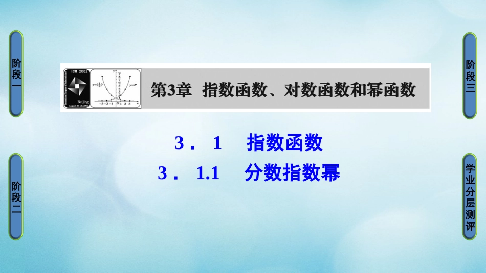 高中数学 第三章 指数函数、对数函数和幂函数 3.. 分数指数幂课件 苏教版必修_第1页