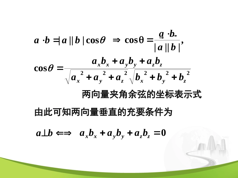 8-2 数量积 向量积美妙的高等数学_第3页