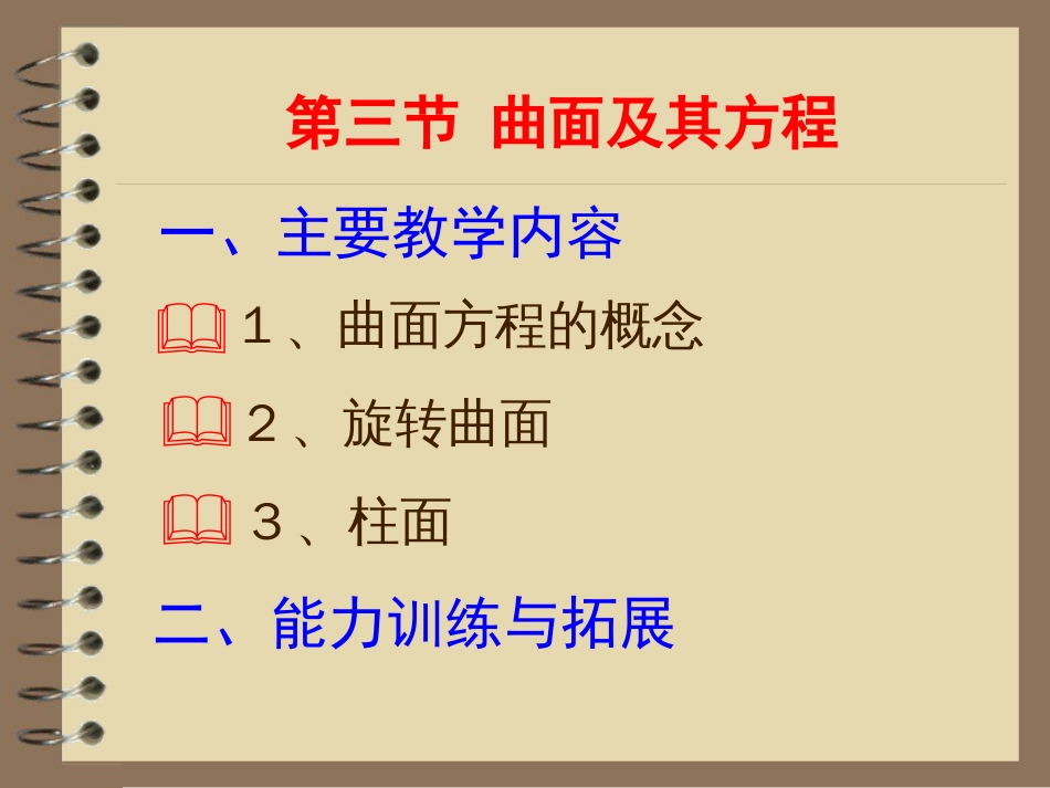 8-3 曲面及其方程美妙的高等数学_第1页