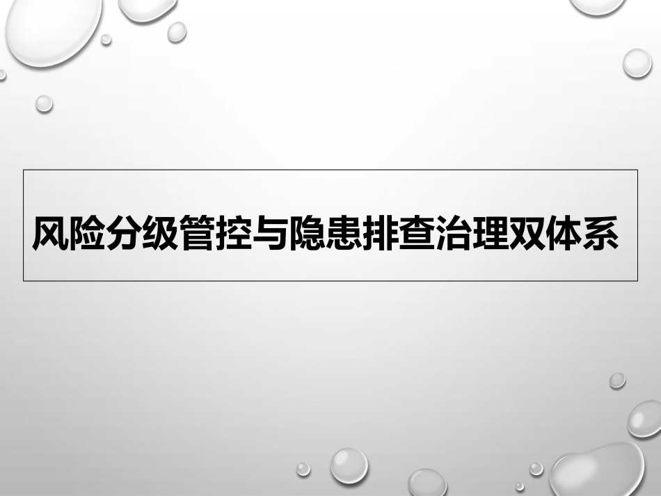 风险分级管控与隐患排查治理双体系培训教材[共102页]_第1页