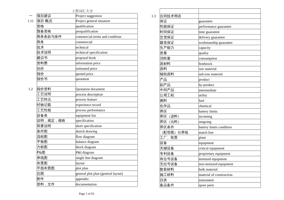 建筑工程英语词汇大全[共67页]_第1页