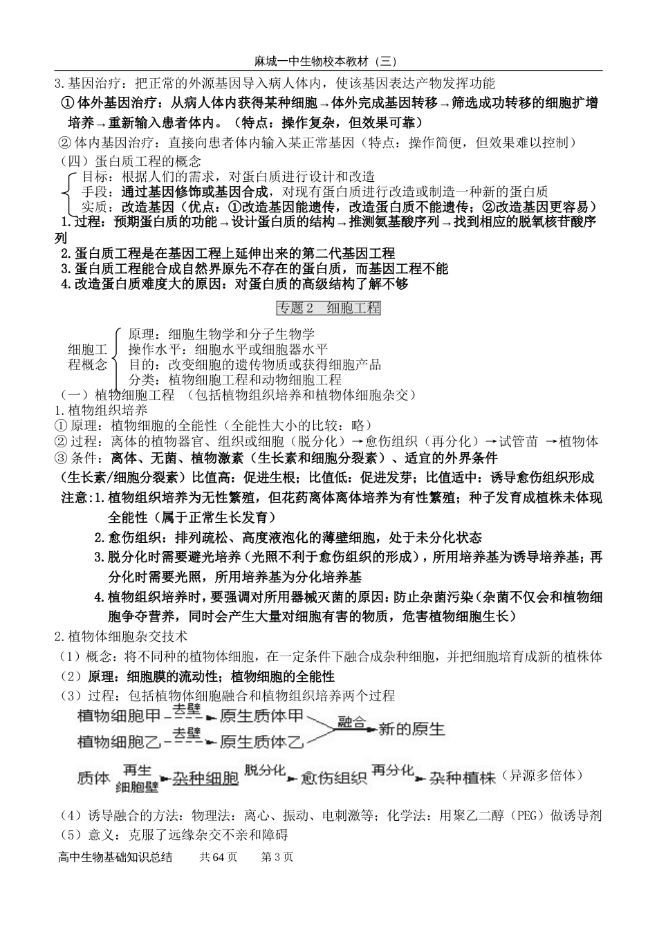 高中生物选修3基础知识点归纳经典[共10页]_第3页