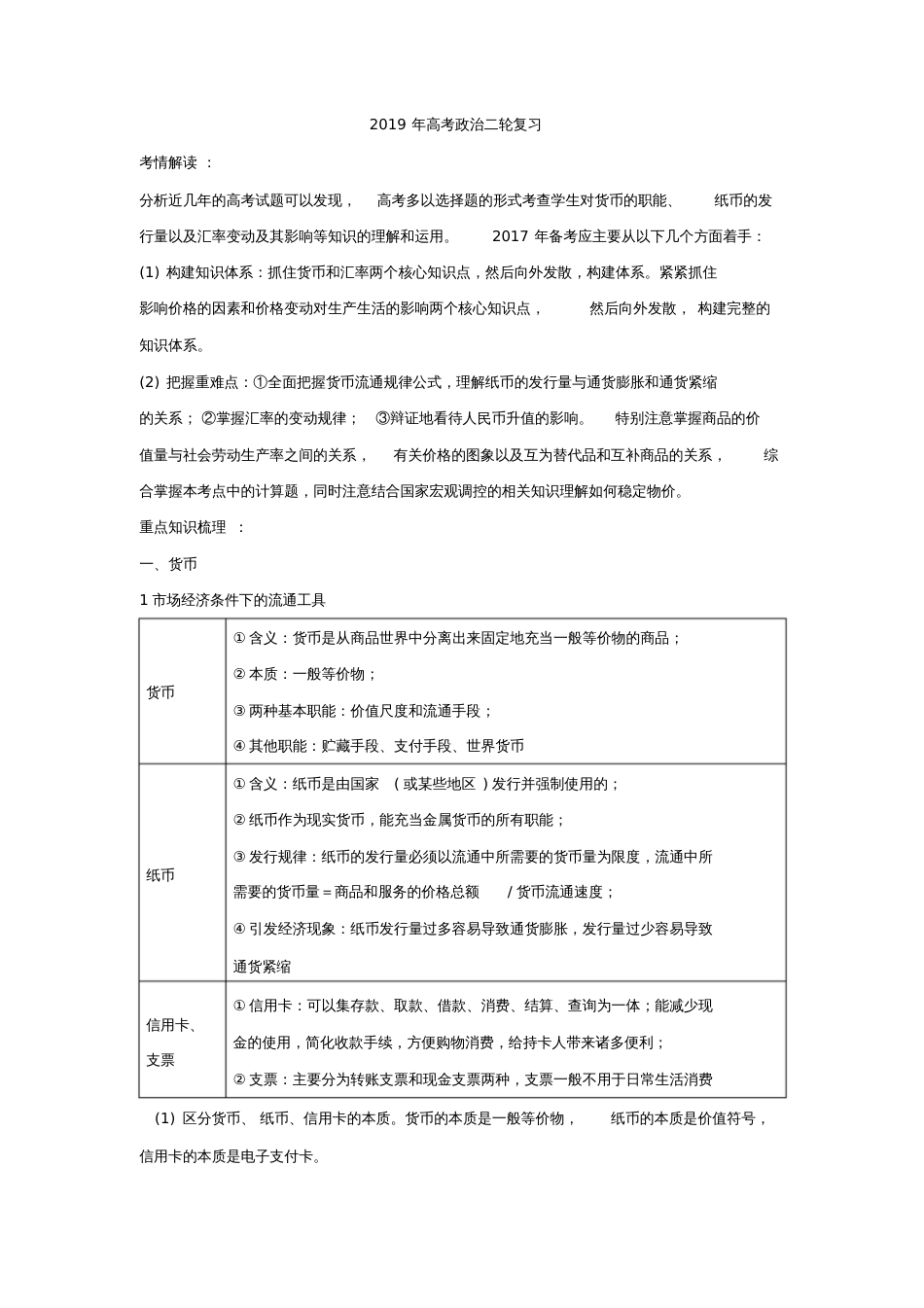 2019年高考政治二轮复习_第1页