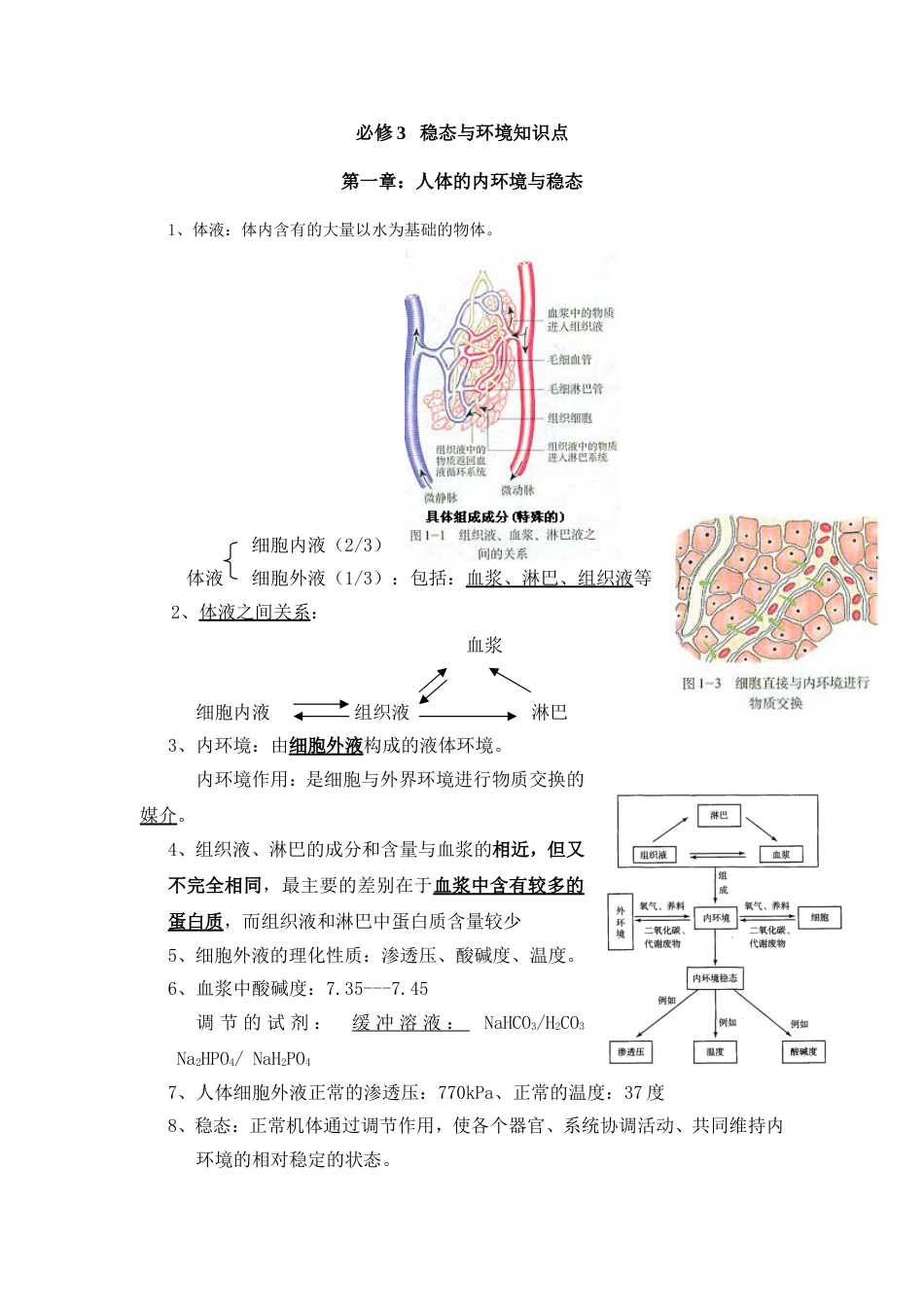 高中生物必修3知识点图解总结[共16页]_第1页