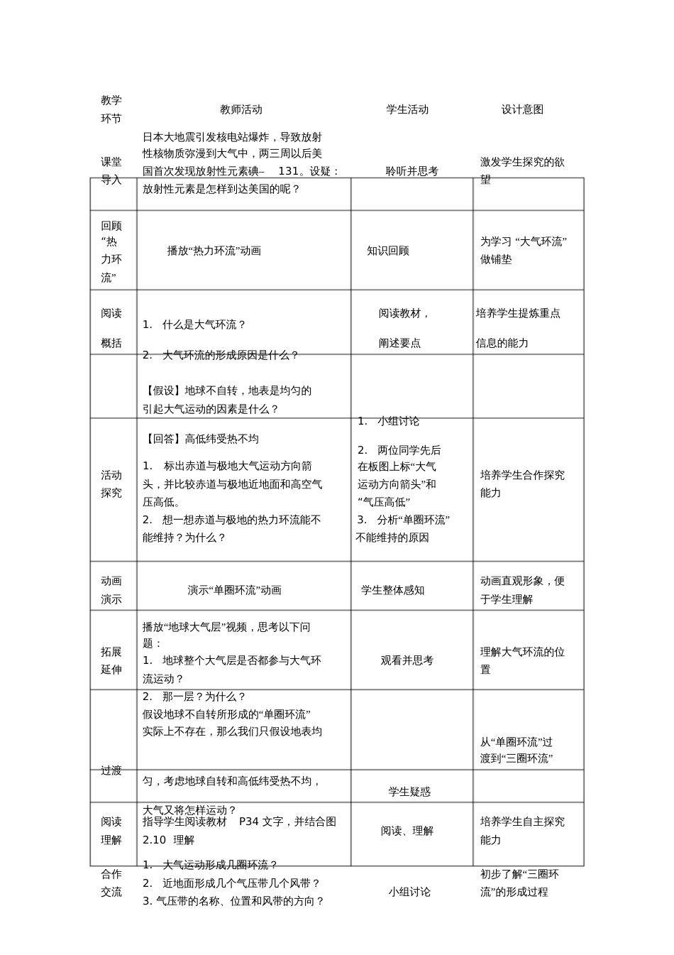 《大气环流》教学设计[共3页]_第2页