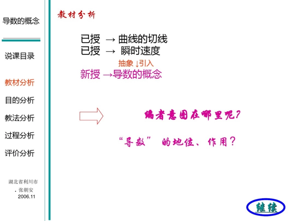 导数的概念说课课件_第1页