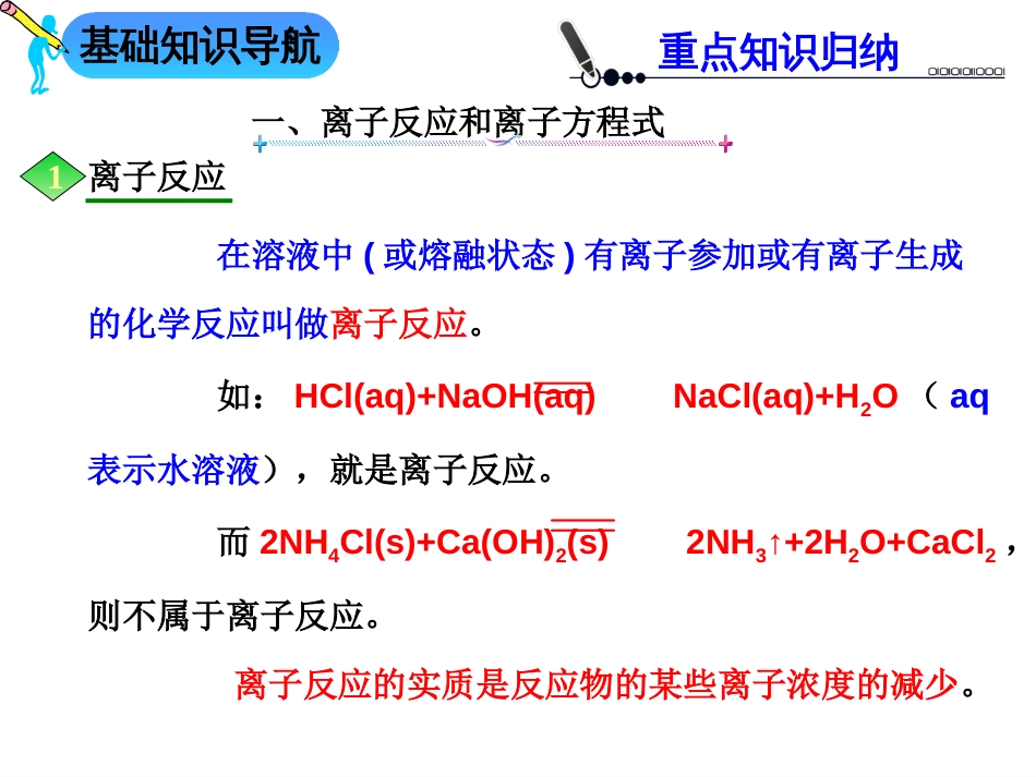 高三化学第一轮复习离子反应》专题复习[共50页]_第2页