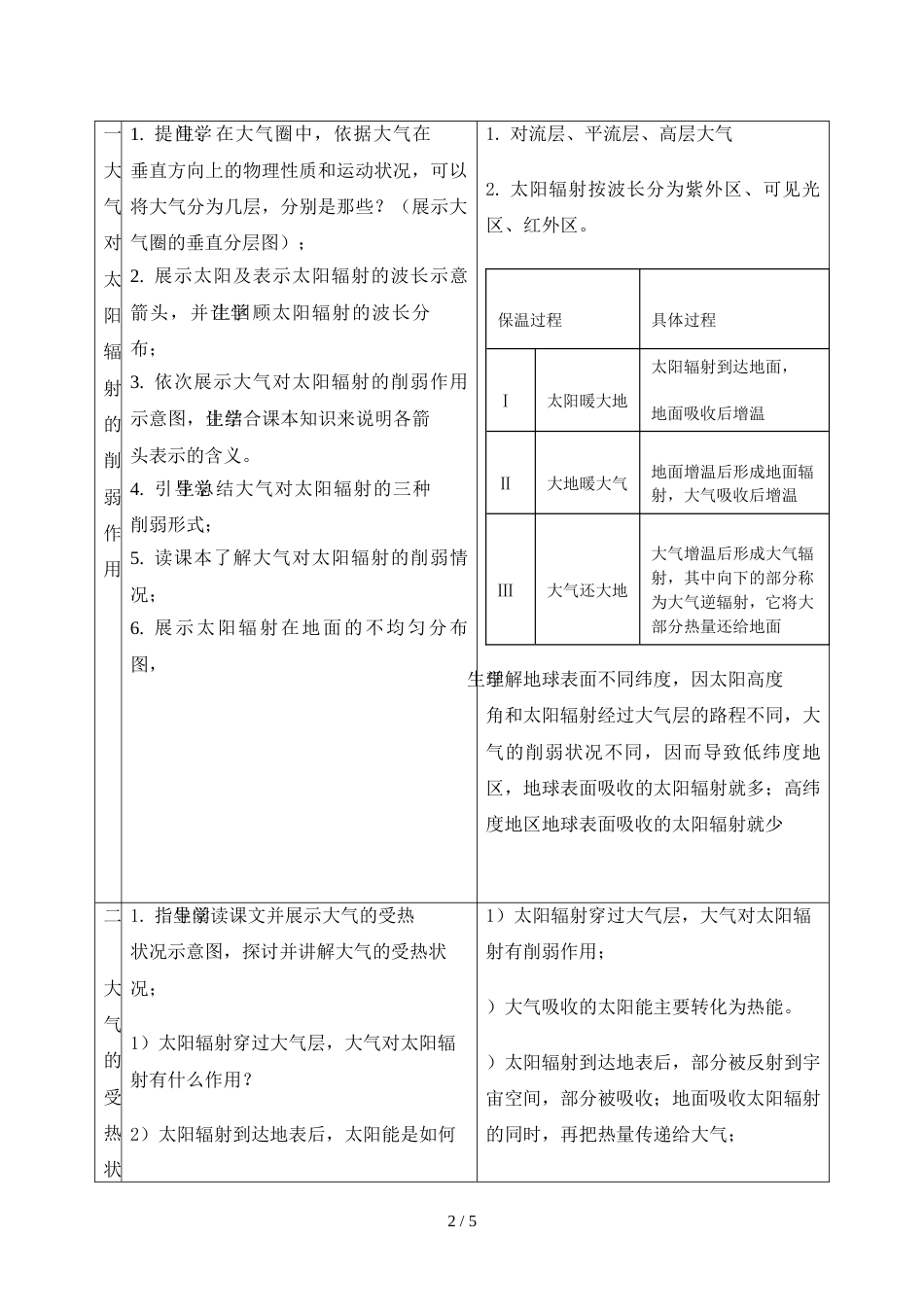 高中地理必修一地理教学设计[共5页]_第2页