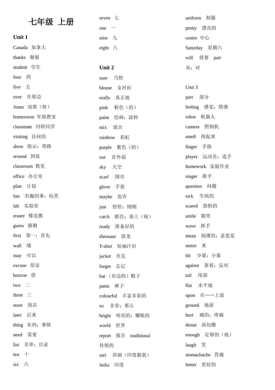 冀教版初中英语单词表[共19页]_第1页