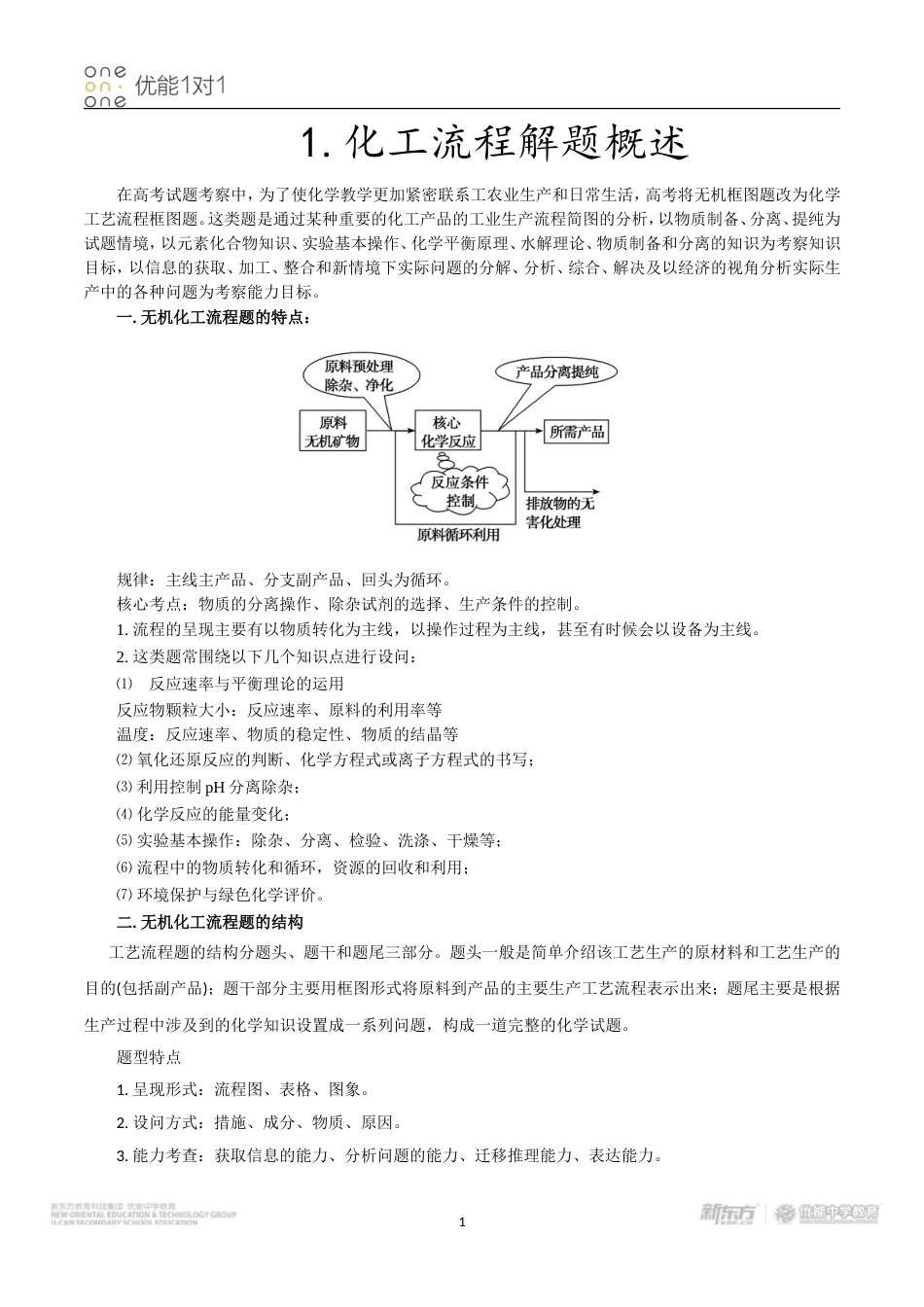 高三化学工业流程题目专题[共36页]_第1页