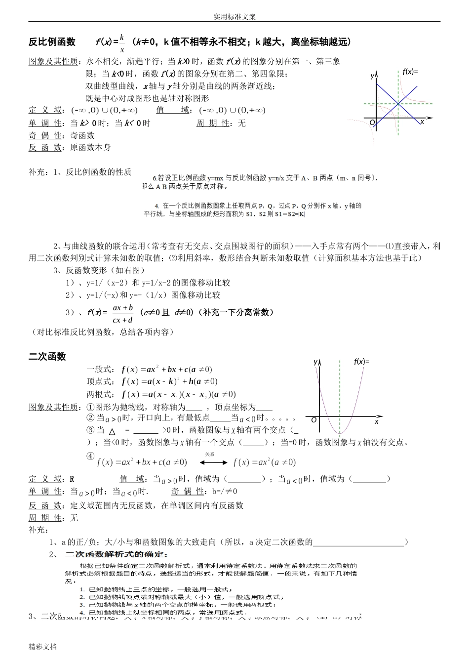 高中常见函数图像及基本性质[共10页]_第2页