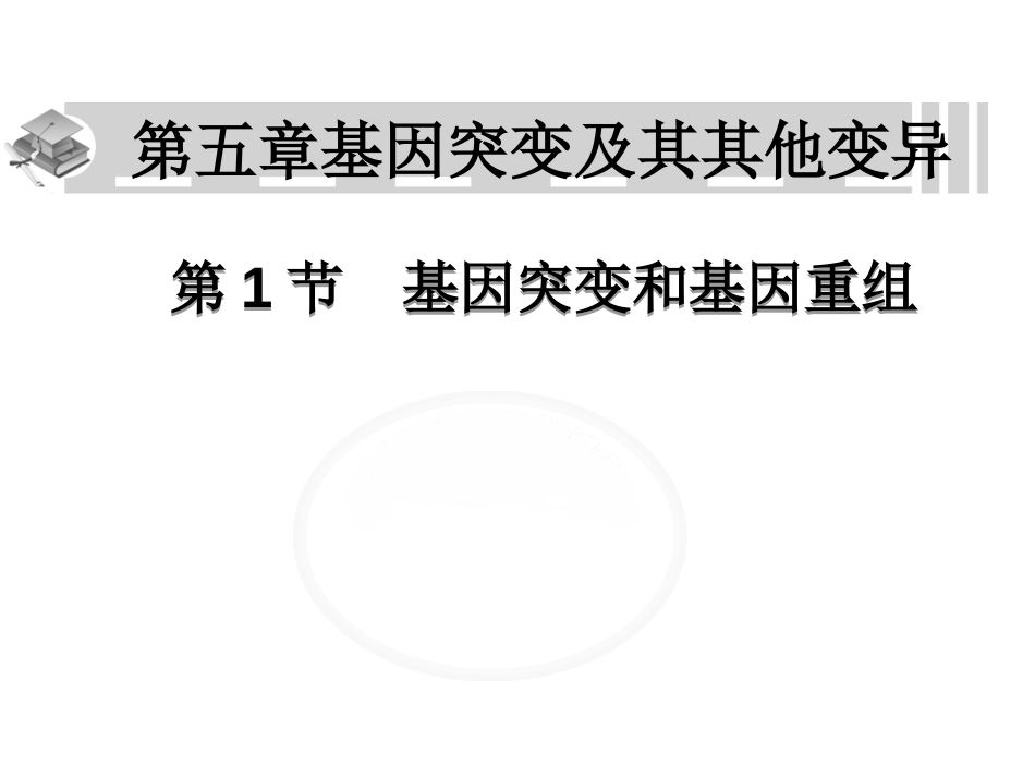 基因突变和基因重组上课用课件[共56页]_第1页