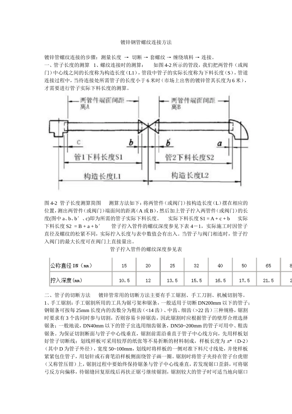 镀锌钢管螺纹连接方法[共11页]_第1页