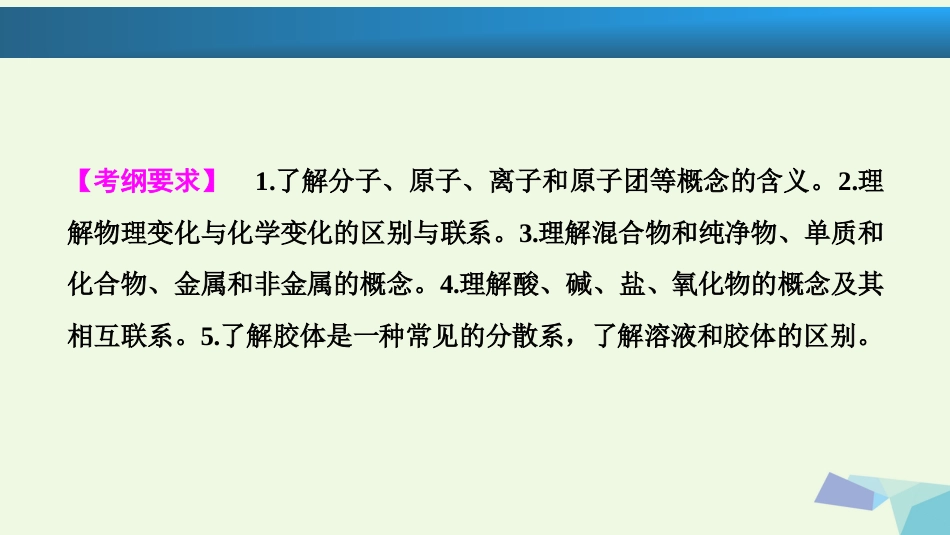高考化学大一轮复习 第二章 化学物质及其变化 第3讲 物质的组成、性质和分类考点探究课件[共69页]_第2页