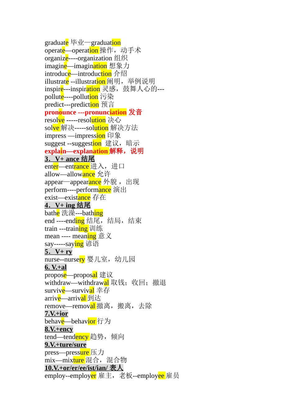 高中英语词性转换常见词汇[共18页]_第2页