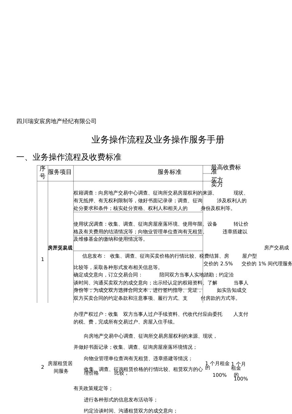 房地产中介服务项目及收费标准[共4页]_第1页