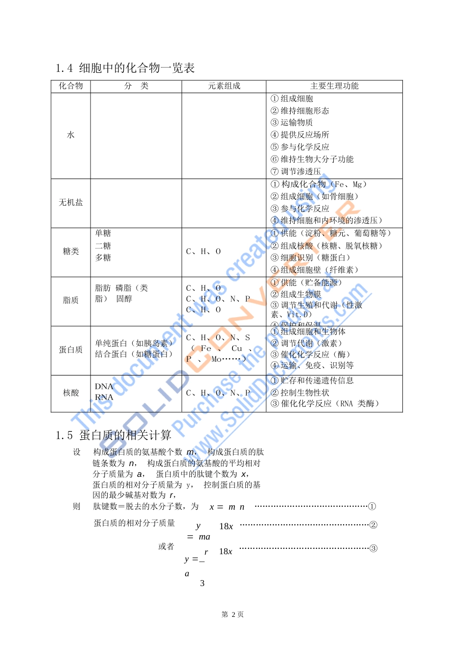 高中生物知识点总结大全[共87页]_第2页