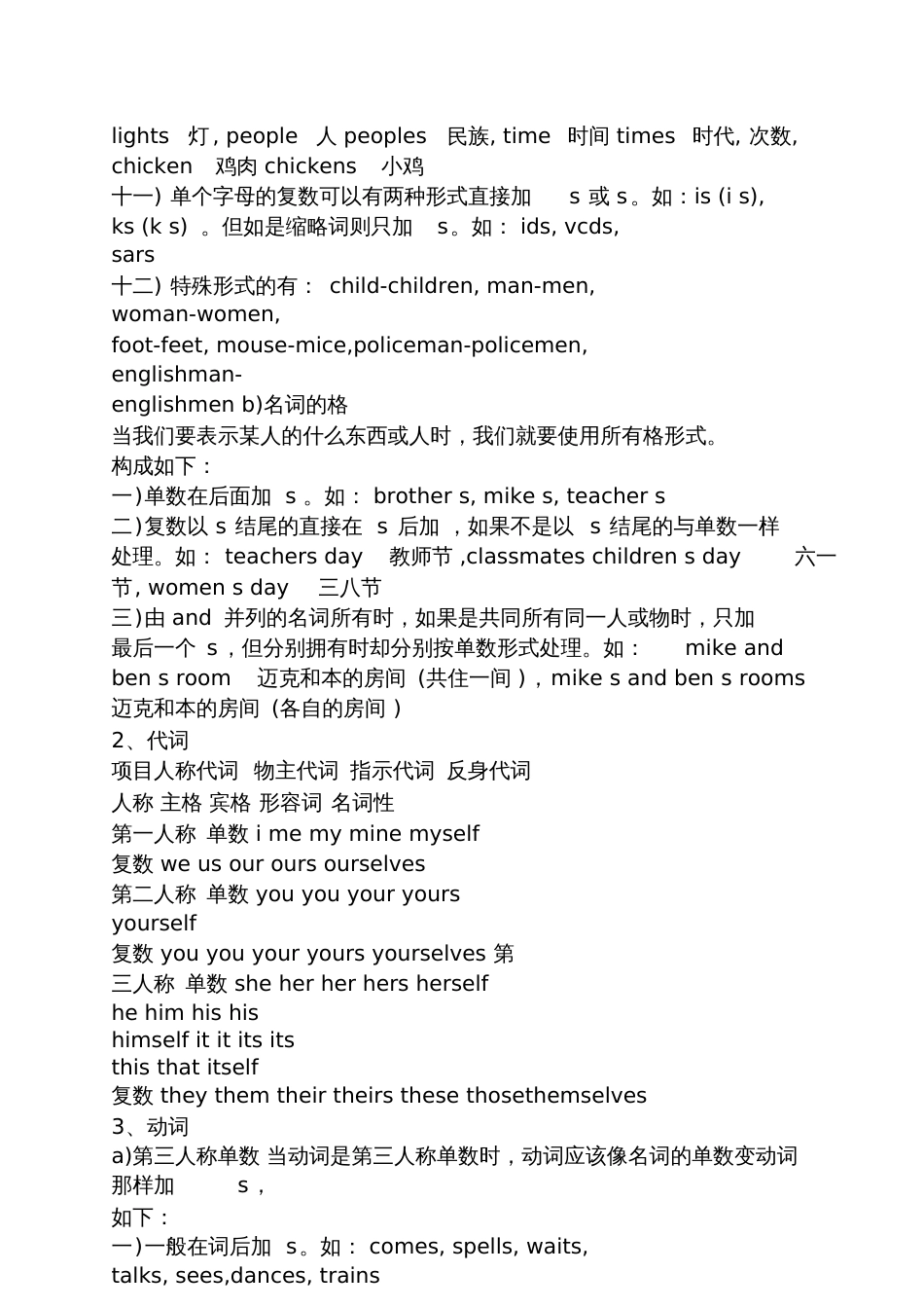 七年级英语重点知识点_第2页