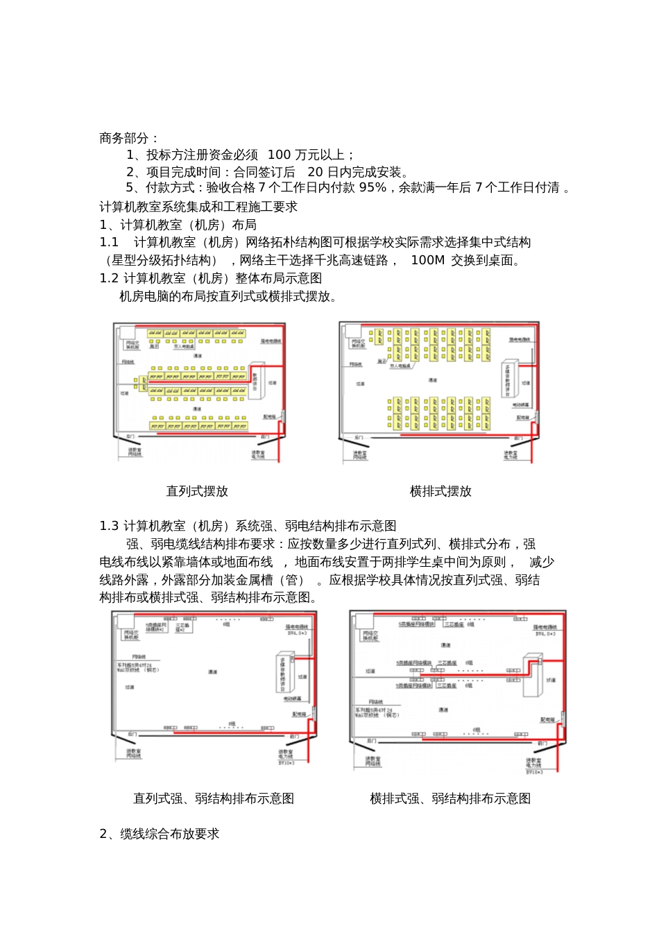 计算机教室标项主要设备功能和技术指标_第3页