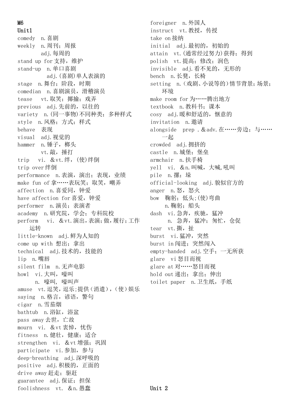 牛津高中英语模块六单词表[共4页]_第1页