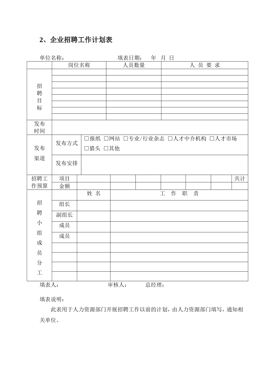 员工招聘录用表单大全_第3页