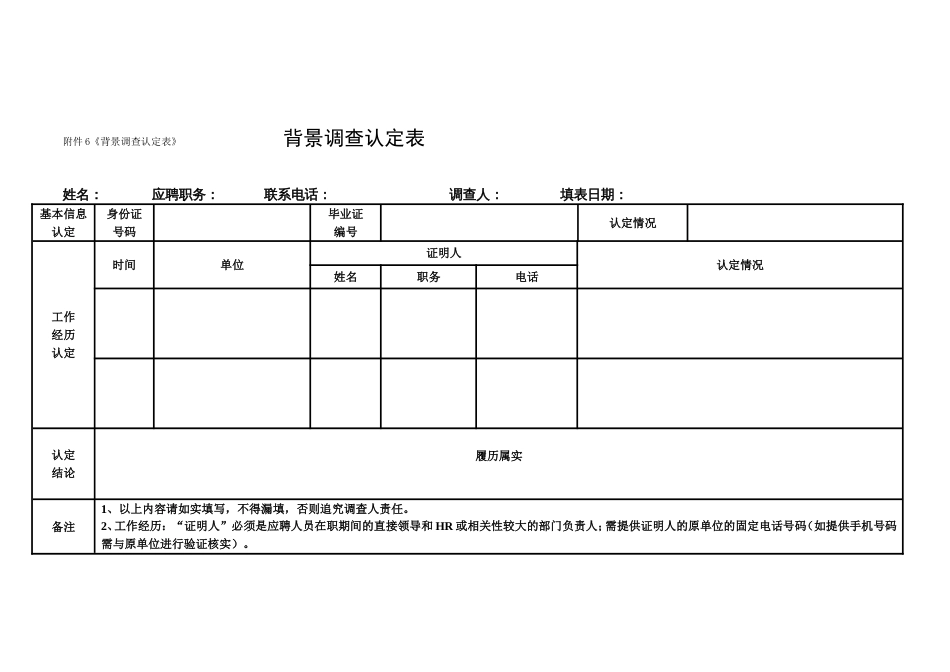 《背景调查认定表》_第1页