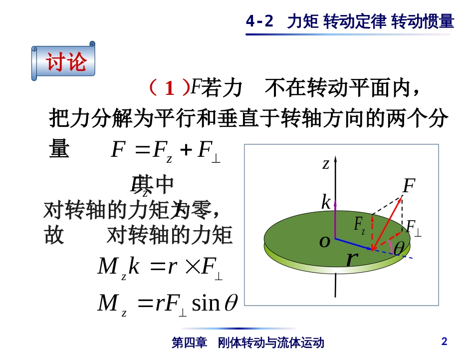 (4.20)--4-2 力矩 转动定律 转动惯量_第2页