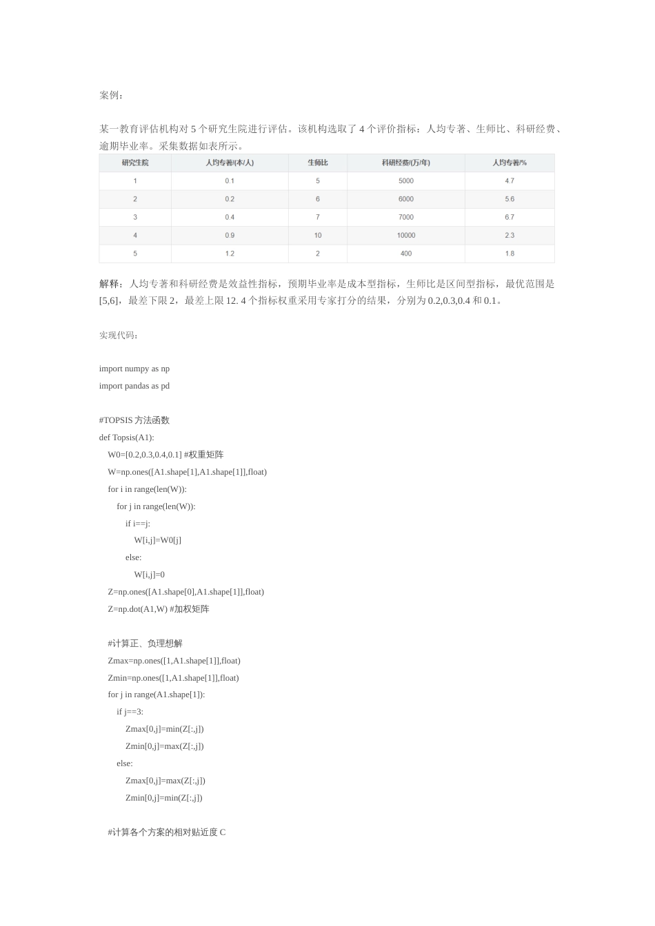 (6)--TOPSIS综合评价模型Python代码数学建模_第3页