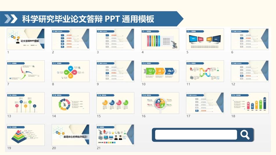 科学研究毕业论文答辩PPT模板_第2页