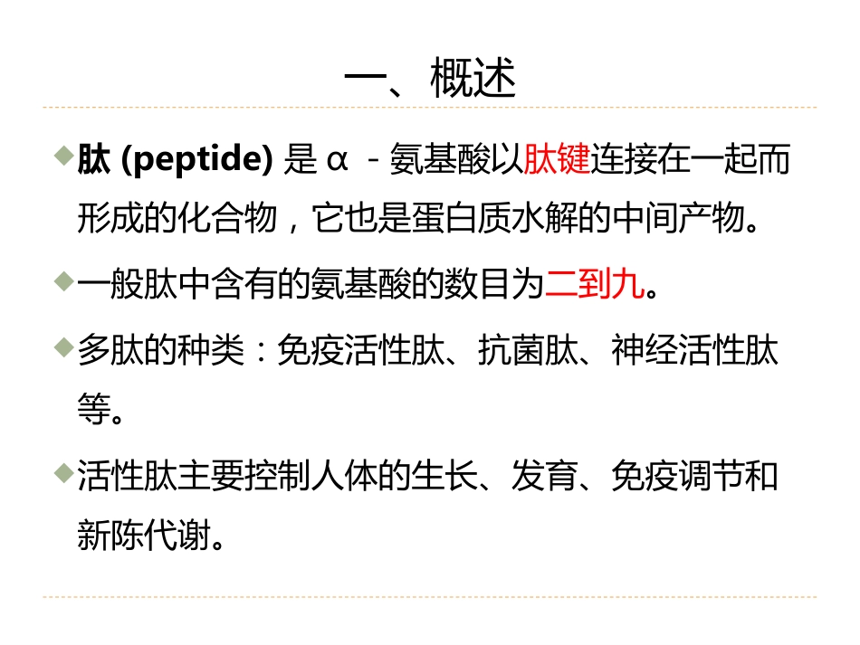 (21)--8.2氨基酸、多肽、蛋白质和酶类药品检验-肽类药物的分析和检验_第3页