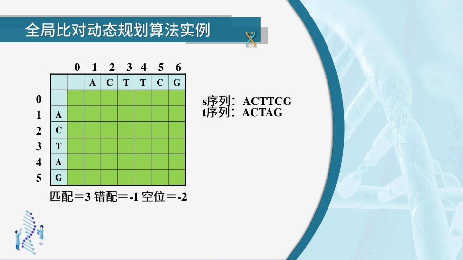 (43)--4.2.4动态规划算法-全局比对实例_第2页