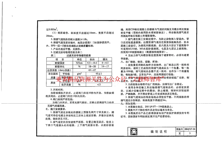 2004沪JT-104 住宅自控调压垂直集中排烟气系统_第3页