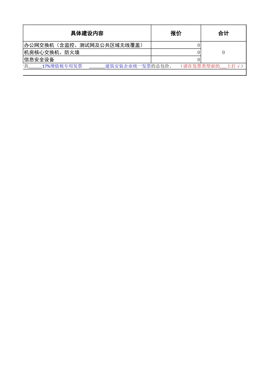 包7-网络设备安装工程量报价清单_第2页