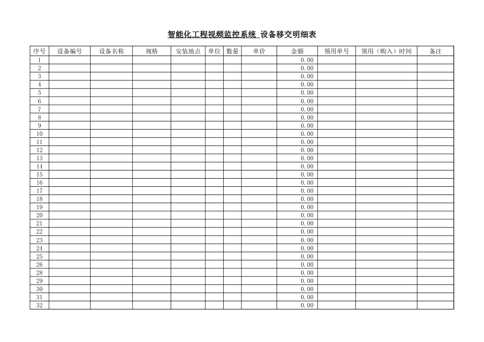 026弱电设备清单_第1页