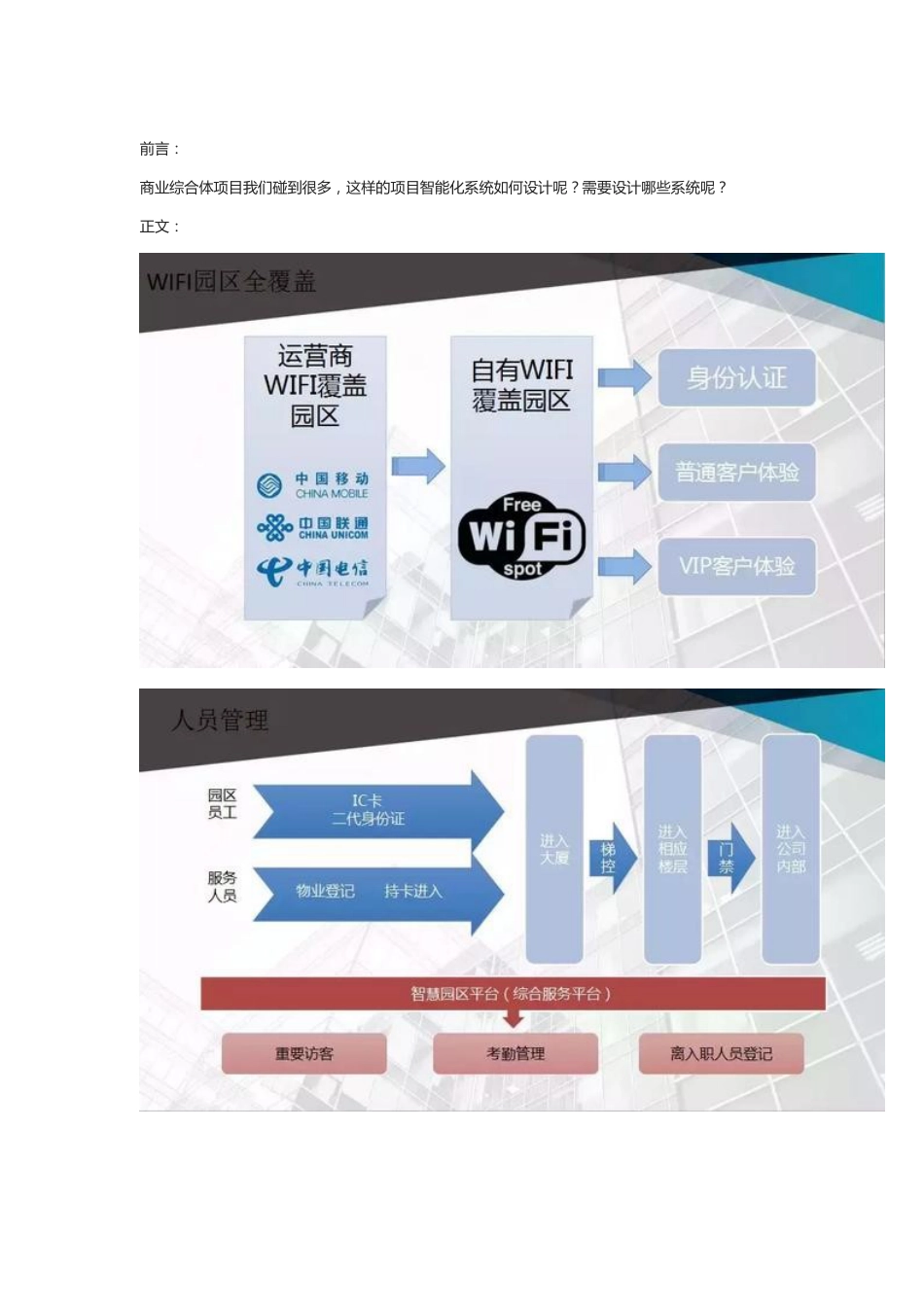 商业综合体智能化弱电系统规划设计方案2018-6-25_第1页