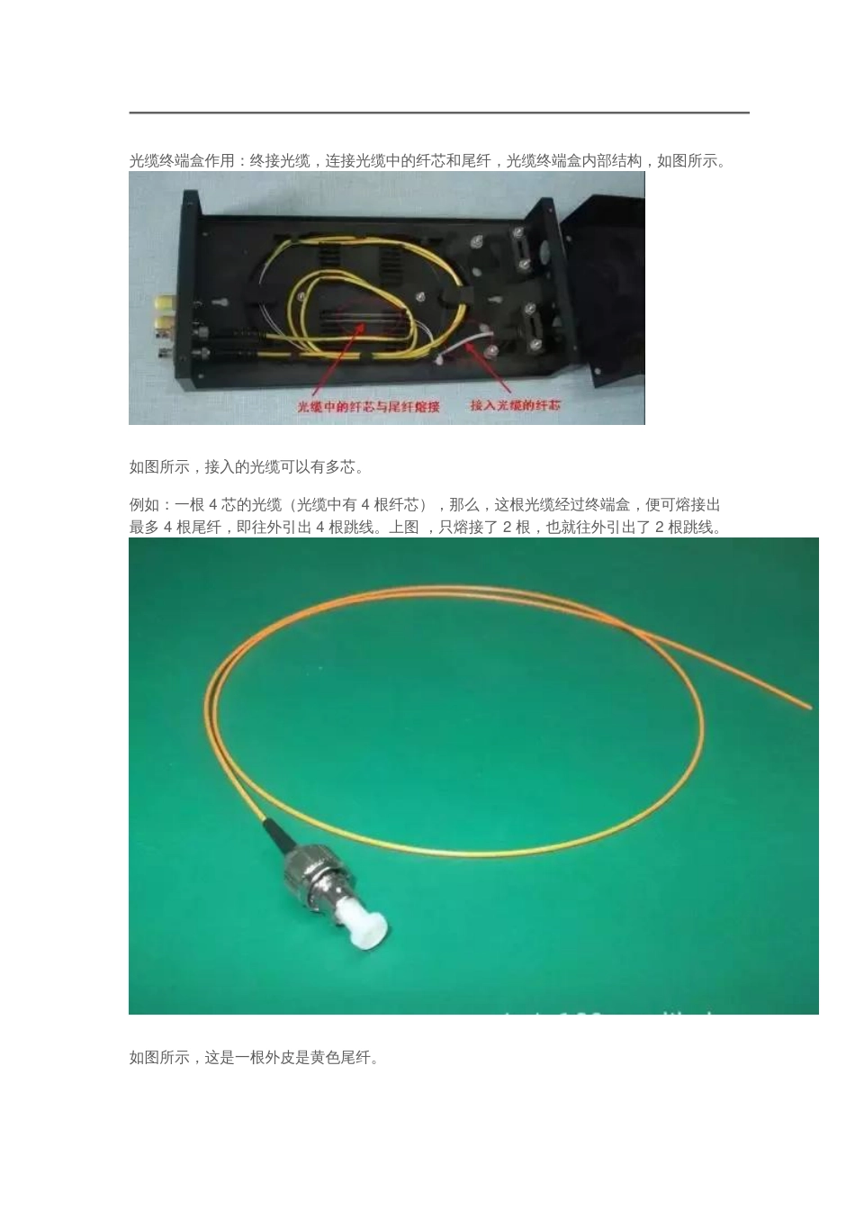 图解：光缆终端盒、耦合器、光纤跳线的作用和接法2018-6-24_第2页