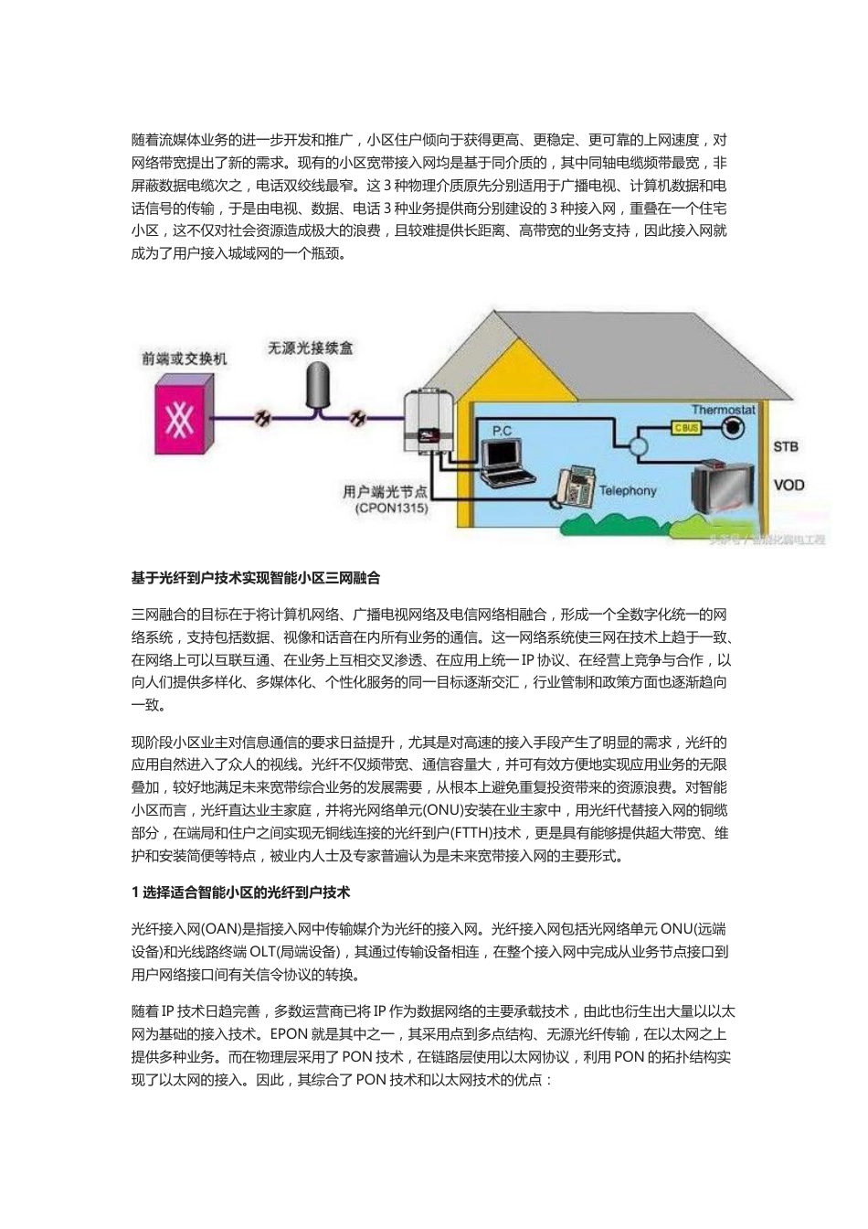 智能小区三网融合技术解析2018-7-31_第1页