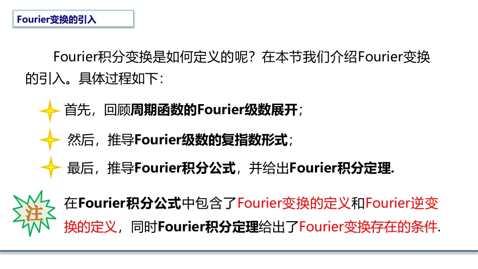 (4.6)--3.3.2 Fourier变换的引入数学物理方程_第1页