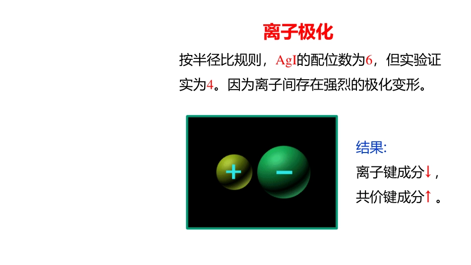 (3.34)--4.16 离子极化无机化学_第1页