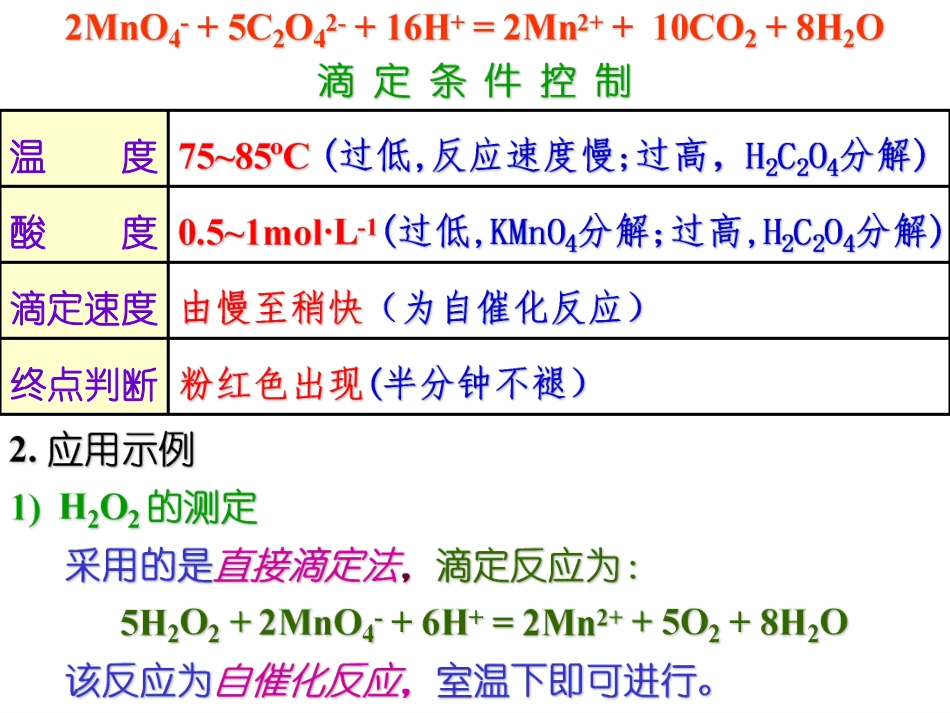 (5.5)--6.5氧化还原滴定法-高锰酸钾法-课件_第3页