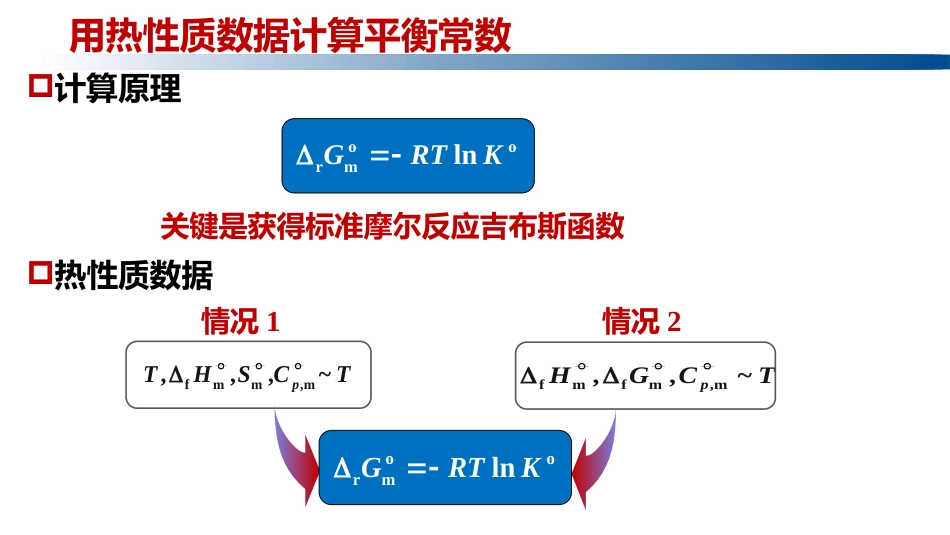 (1.4.13)--5.8.1热性质数据计算平衡常数的方法_第2页