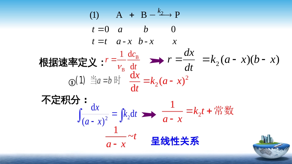 (19)--4.4具有简单级数的反应—二级反应_第3页