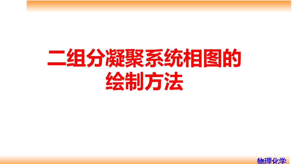 (51)--6.12 二组分凝聚系统相图的绘制方法_第1页