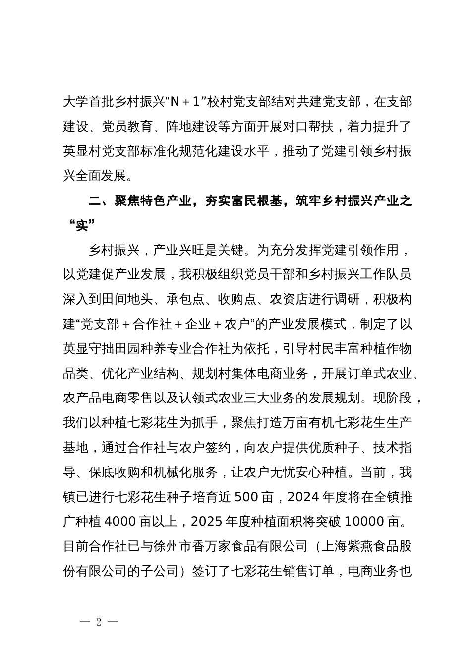 镇长在乡村振兴工作会议上的交流发言_第2页