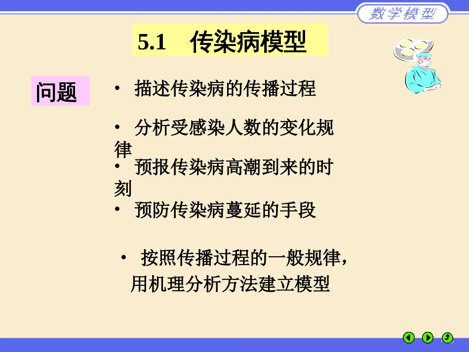 (1.2)--传染病模型医药高等数学_第1页