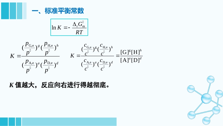 (14)--1-9-标准平衡常数医用基础化学_第2页