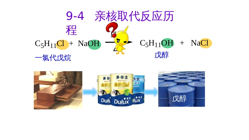 (6.27)--第八章 卤代烃-4-双分子亲核取代反应_第1页