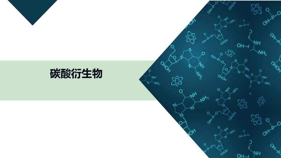 (13)--5.3 碳酸衍生物有机化学有机化学_第1页