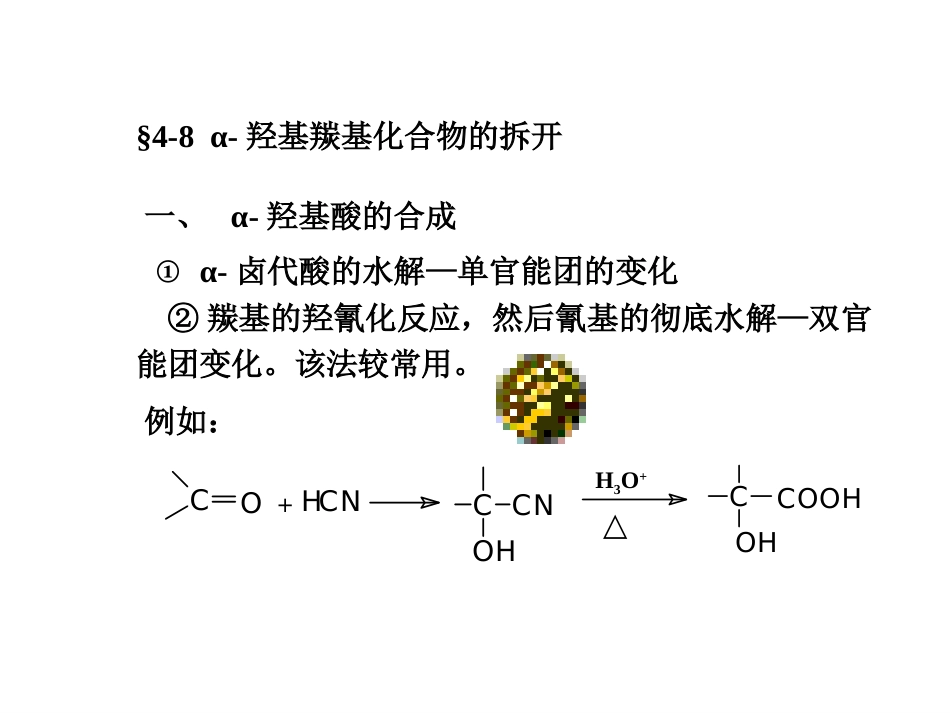 (47)--A20-α-羟基酸的合成与拆开_第1页